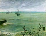 James Abbott McNeill Whistler Symphony in Grey and Green The Ocean painting